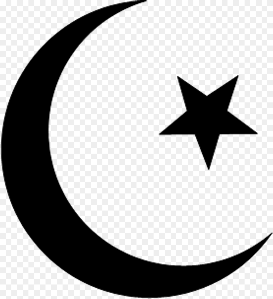 Transparent Background Islam Symbol, Gray Png