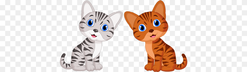 Transparent Background Kitten Clipart Cat Cartoon, Animal, Pet, Mammal, Bear Png Image
