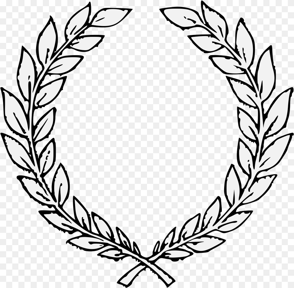 Transparent Background Laurel Wreath, Stencil, Emblem, Symbol Png Image