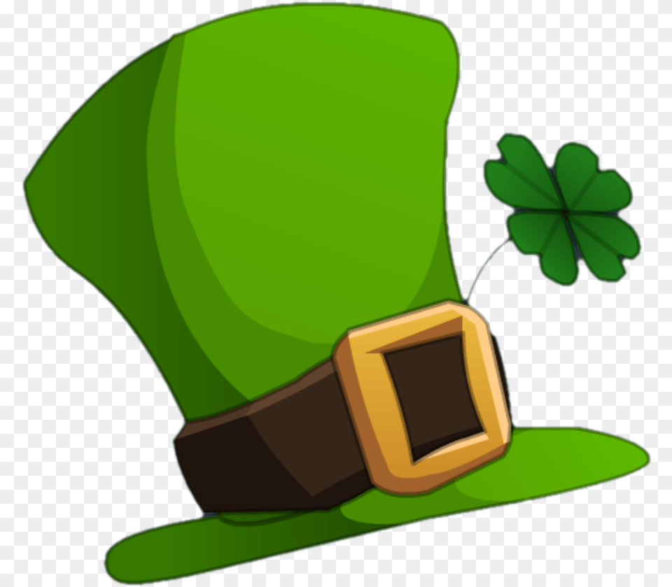 Transparent Background Leprechaun Hat Clipart, Green, Leaf, Plant, Clothing Png Image