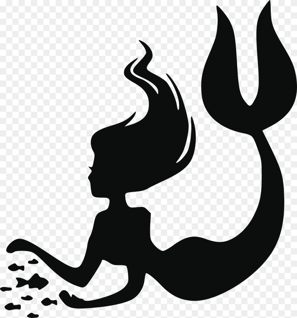 Transparent Background Mermaid Silhouette Free Png Download