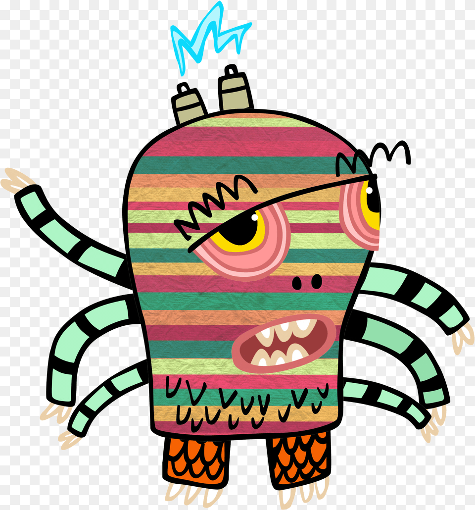 Transparent Background Monster Cartoon, Pinata, Toy Free Png