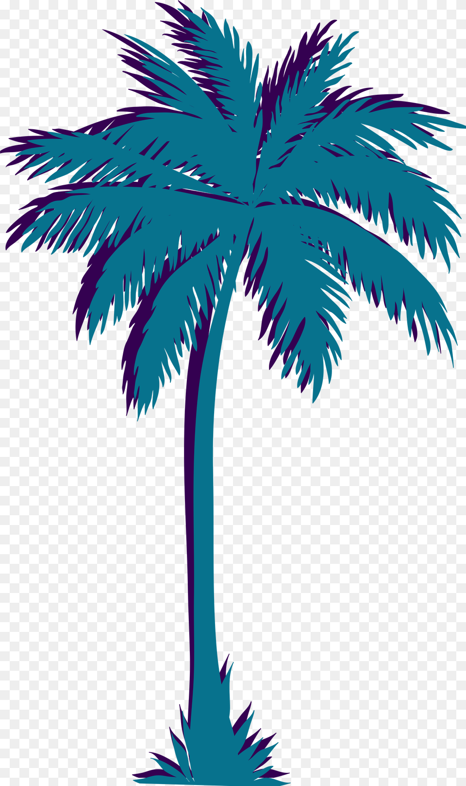 Transparent Background Palm Tree Silhouette, Palm Tree, Plant Png Image