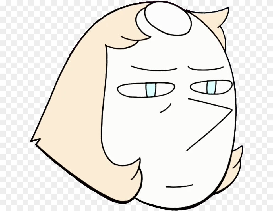 Transparent Background Pearl Face For All Your Memeing Steven Universe Meme Face, Person, Cartoon, Head Free Png