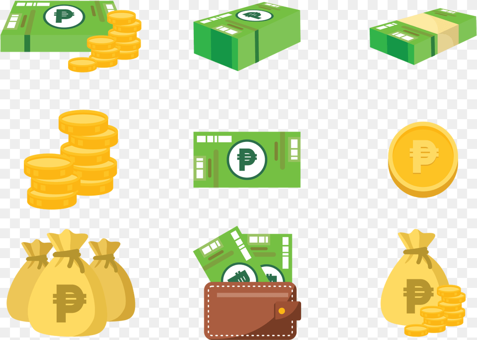 Background Peso Money Icon, Bag, Bulldozer, Machine Free Transparent Png