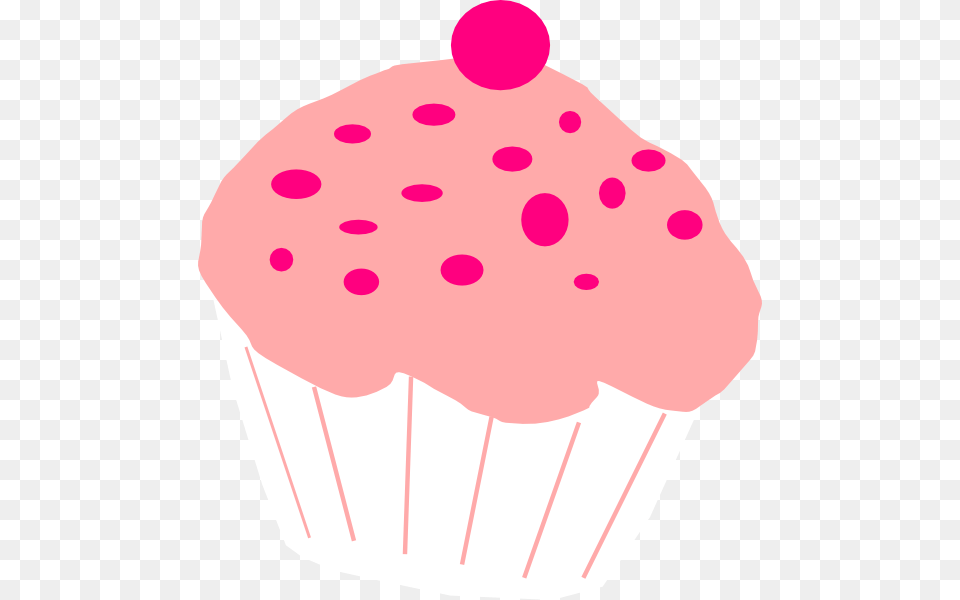 Transparent Background Pink Cupcake Clipart, Cake, Cream, Dessert, Food Png
