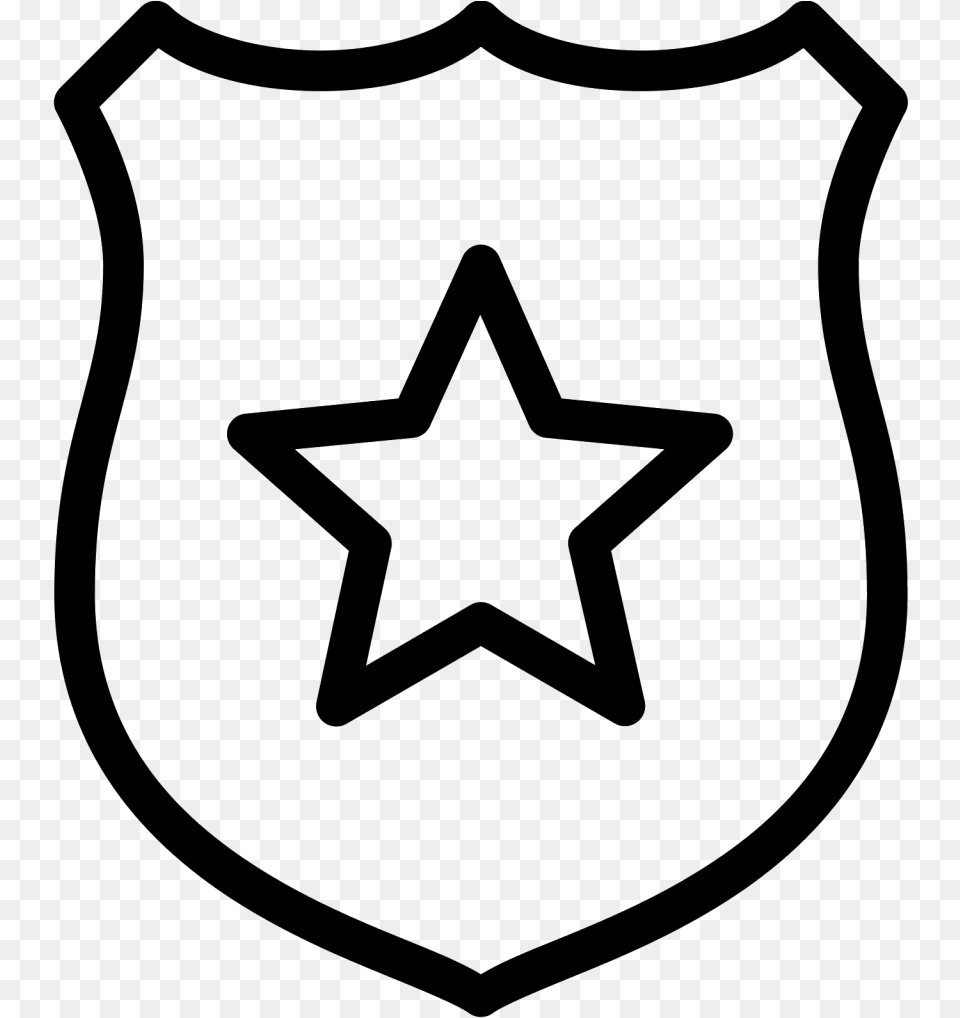 Transparent Background Police Badge Clipart, Gray Free Png Download