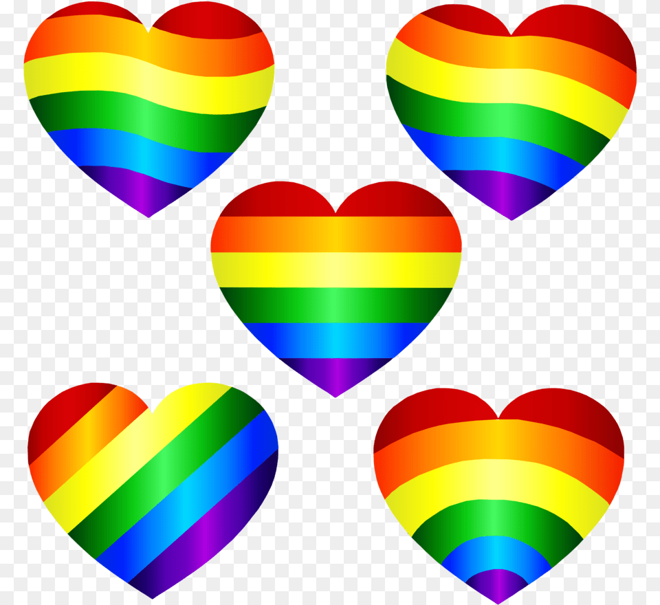 Background Rainbow Heart, Balloon Free Transparent Png