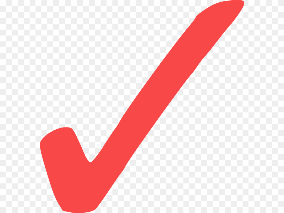 Transparent Background Red Check Mark, Stick Png Image