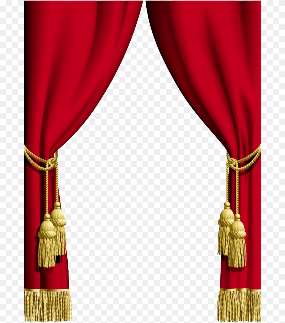Transparent Background Red Curtain, Stage, Gold, Indoors, Theater Free Png Download