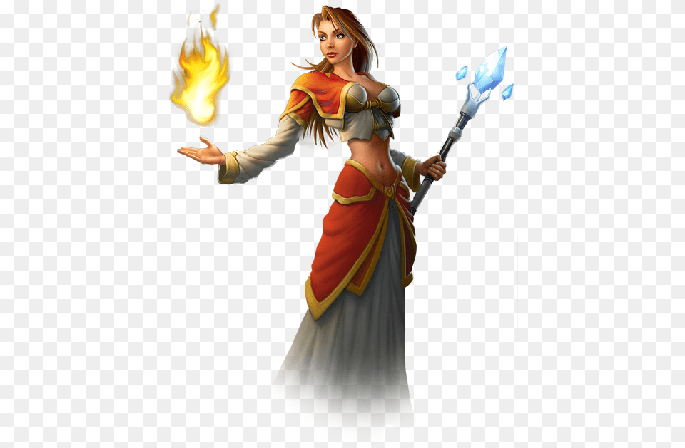 Transparent Background Rendered World Of Warcraft Female Mage, Clothing, Costume, Person, Adult Png
