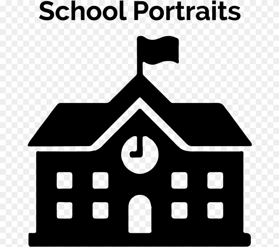 Transparent Background School Icon, Gray Free Png