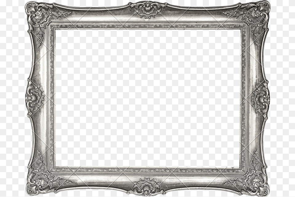Transparent Background Silver Frame, Blackboard Png Image