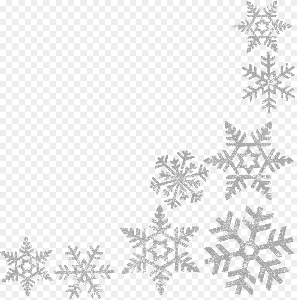 Transparent Background Snowflake Frame, City, Gray Png
