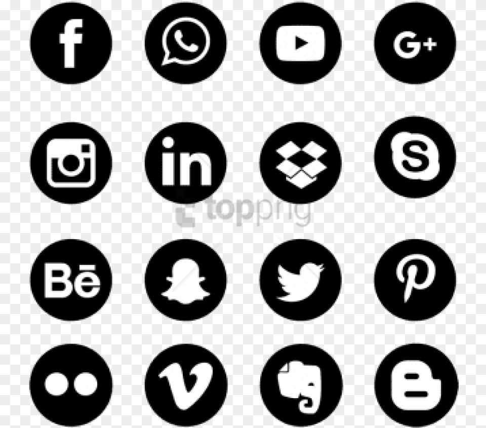 Background Social Media Vector Icons Blue Social Media Icons, Symbol, Text, Number, Face Free Transparent Png