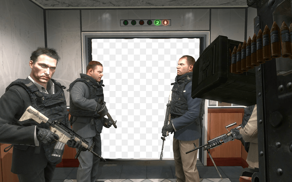 Transparent Background Template Mw2 Remastered No Multiplayer, Weapon, Gun, Person, Adult Free Png Download
