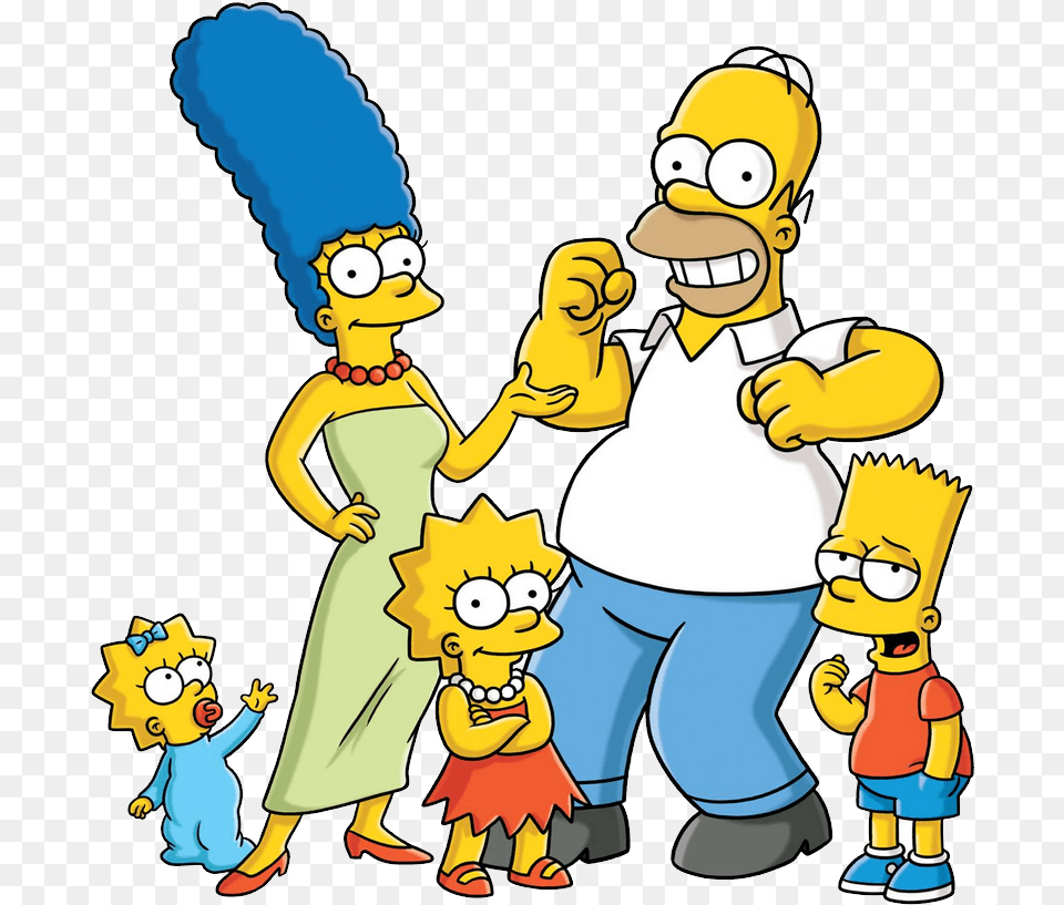 Transparent Background The Simpsons, Cleaning, Person, Book, Comics Free Png Download
