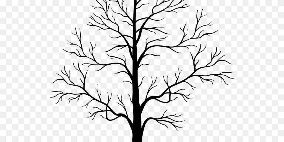 Transparent Background Tree Silhouette, Gray Png