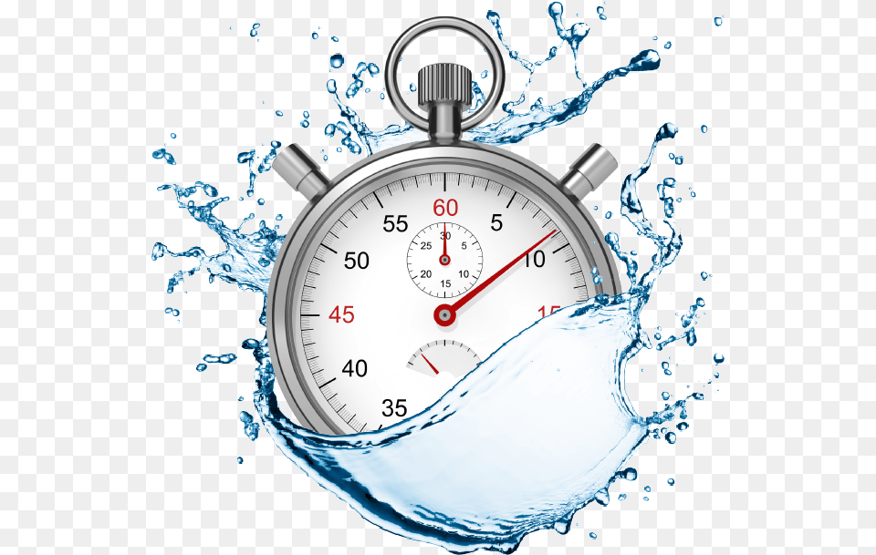 Transparent Background Water Splash, Stopwatch, Chandelier, Lamp Free Png Download