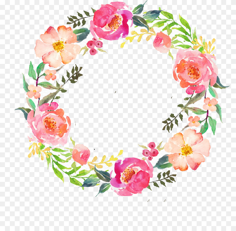 Background Watercolor Flower Wreath, Flower Arrangement, Plant, Rose, Art Free Transparent Png