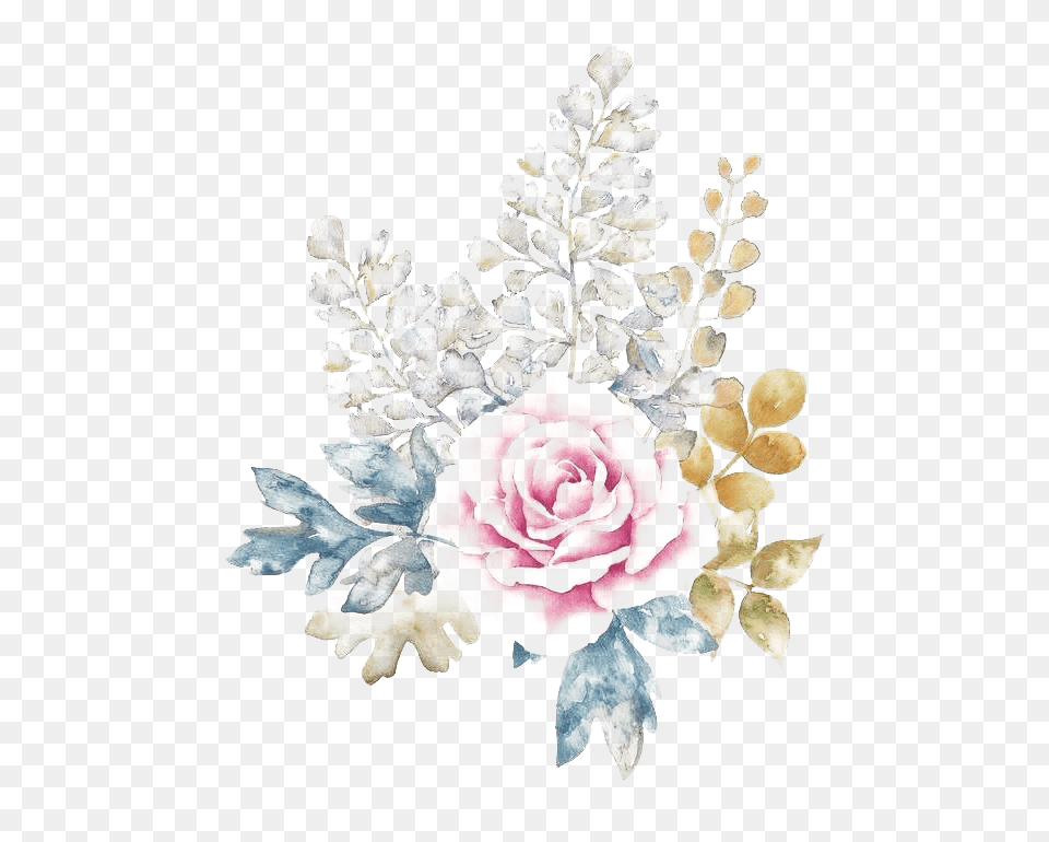Transparent Background Watercolor Flowers, Flower, Pattern, Plant, Rose Free Png