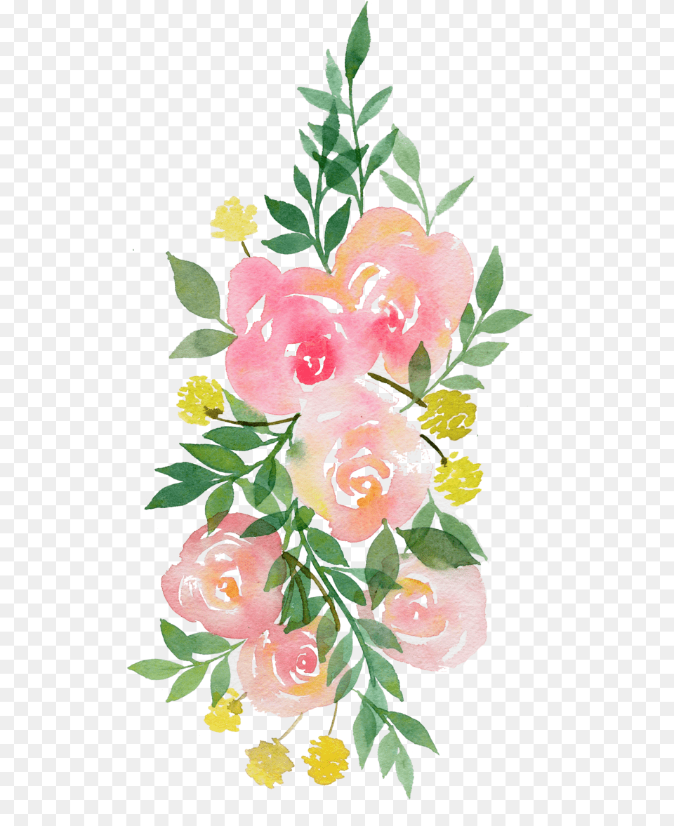 Transparent Background Watercolor Flowers, Art, Floral Design, Graphics, Pattern Free Png Download