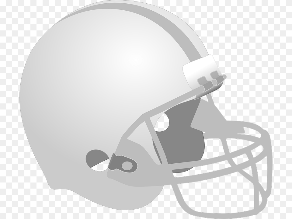 Transparent Background White Football Helmet, American Football, Playing American Football, Person, Sport Free Png Download
