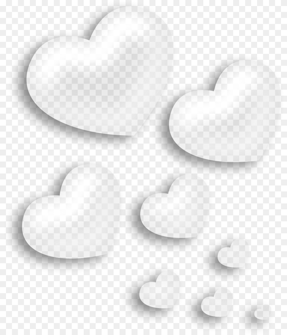 Transparent Background White Hearts, Heart, Text Free Png Download