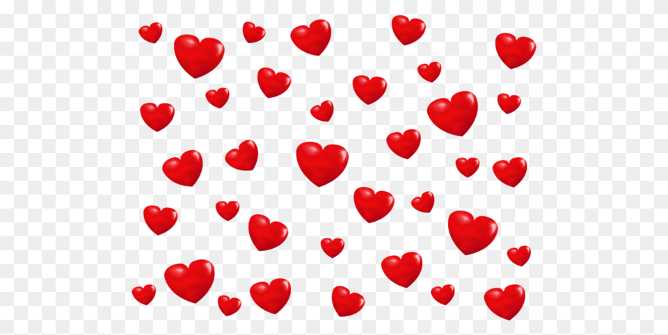 Transparent Background With Hearts Random, Flower, Petal, Plant, Heart Png Image