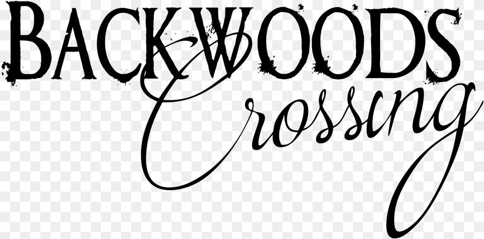 Transparent Backwood Calligraphy, Gray Png Image