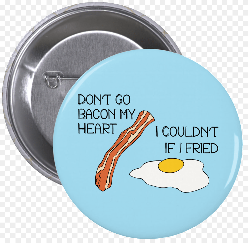 Bacon And Eggs Clipart Pin Back Button, Food Free Transparent Png