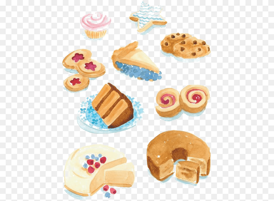 Transparent Baking Clipart Dessert Clipart, Food, Sweets, Burger, Cream Png Image