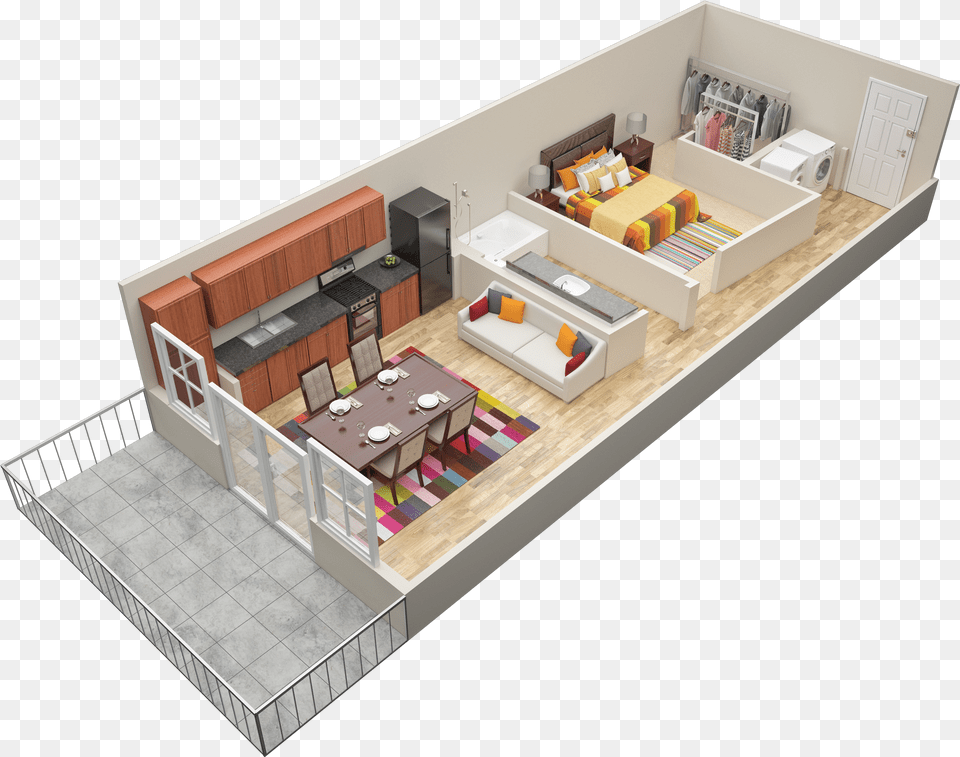 Balcony 2 Bedroom Loft Apartment Floor Plans Free Transparent Png