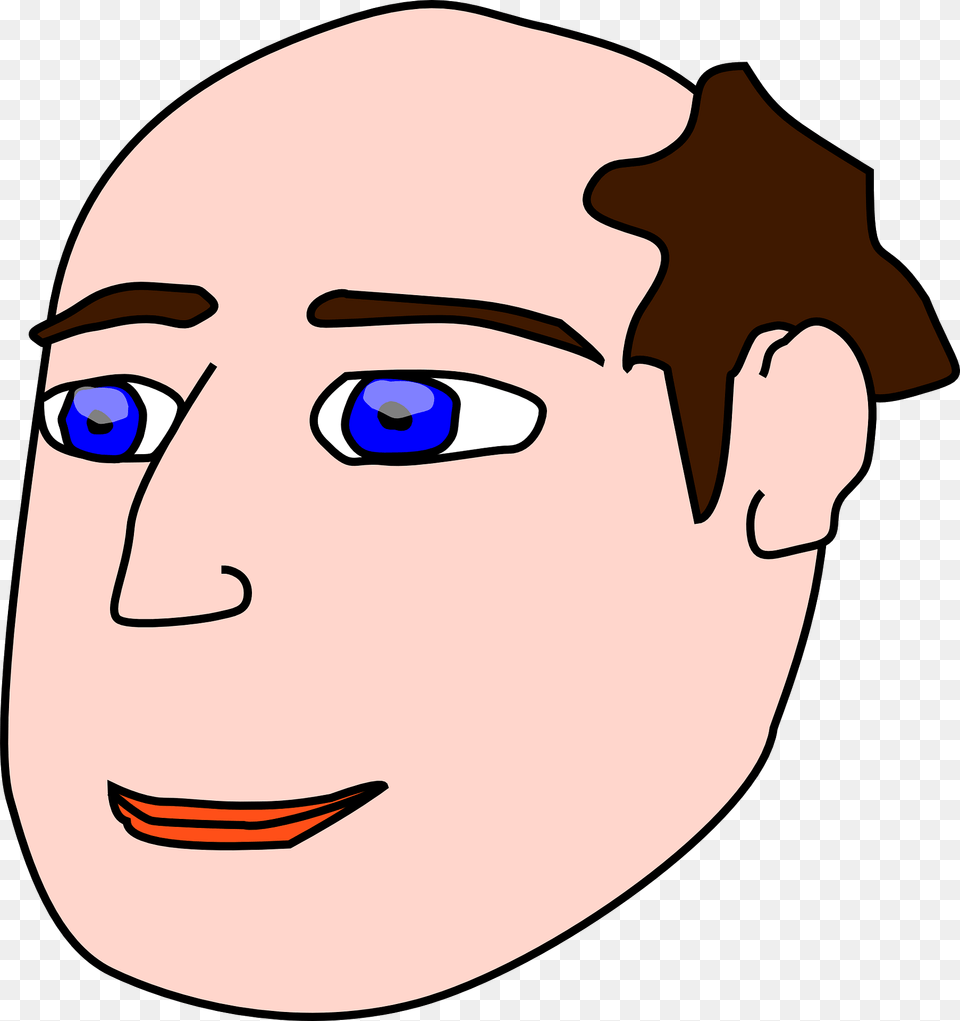 Transparent Bald Man Cartoons With Receding Hairlines, Baby, Person, Photography, Head Png