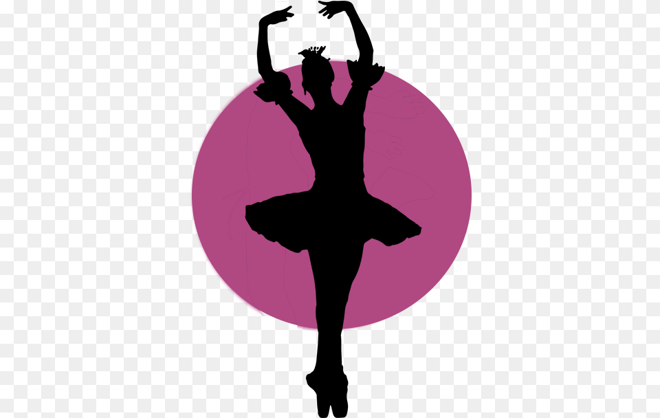 Transparent Ballerina Silhouette, Dancing, Leisure Activities, Person, Purple Png Image