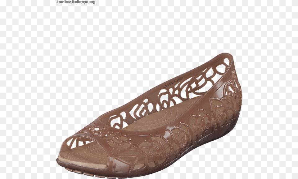 Transparent Ballet Shoes Crocs Isabella Jelly Flat Bronze, Clothing, Footwear, Shoe, Sneaker Free Png Download
