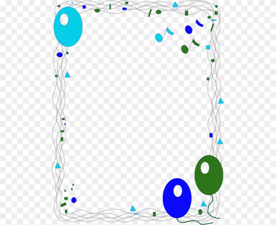 Transparent Balloon Borders Clipart Happy Birthday, Blackboard Png