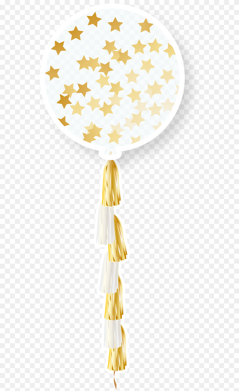 Transparent Balloon W Golden Star Confetti U0026 Tassle 1pc Balloon, People, Person Free Png