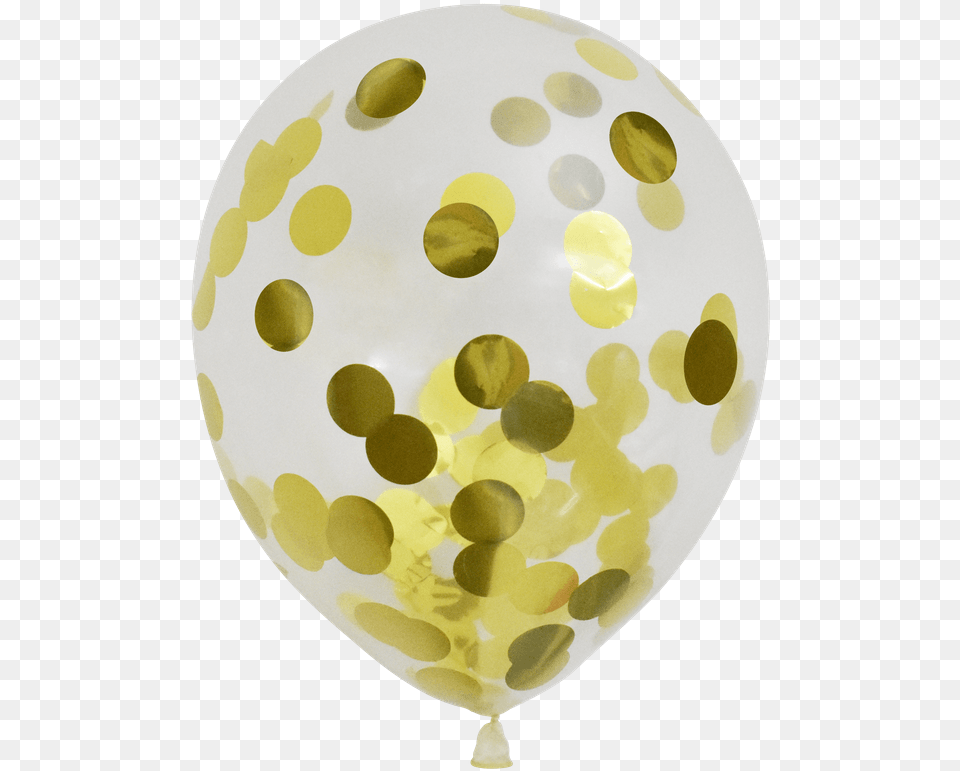 Transparent Balloon With Confetti, Pattern, Plate Png Image