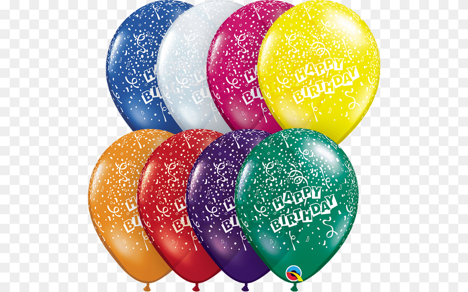 Transparent Balloons And Confetti Balloon Free Png