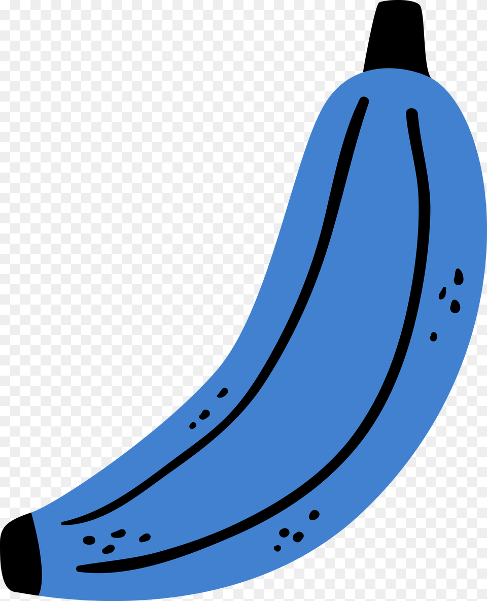 Transparent Banana Clip Art Blue Banana Clipart, Food, Fruit, Plant, Produce Png Image