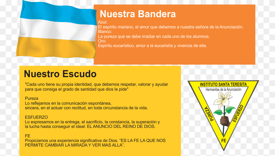 Transparent Bandera Instituto Santa Teresita Escudo, Advertisement, Poster Free Png Download