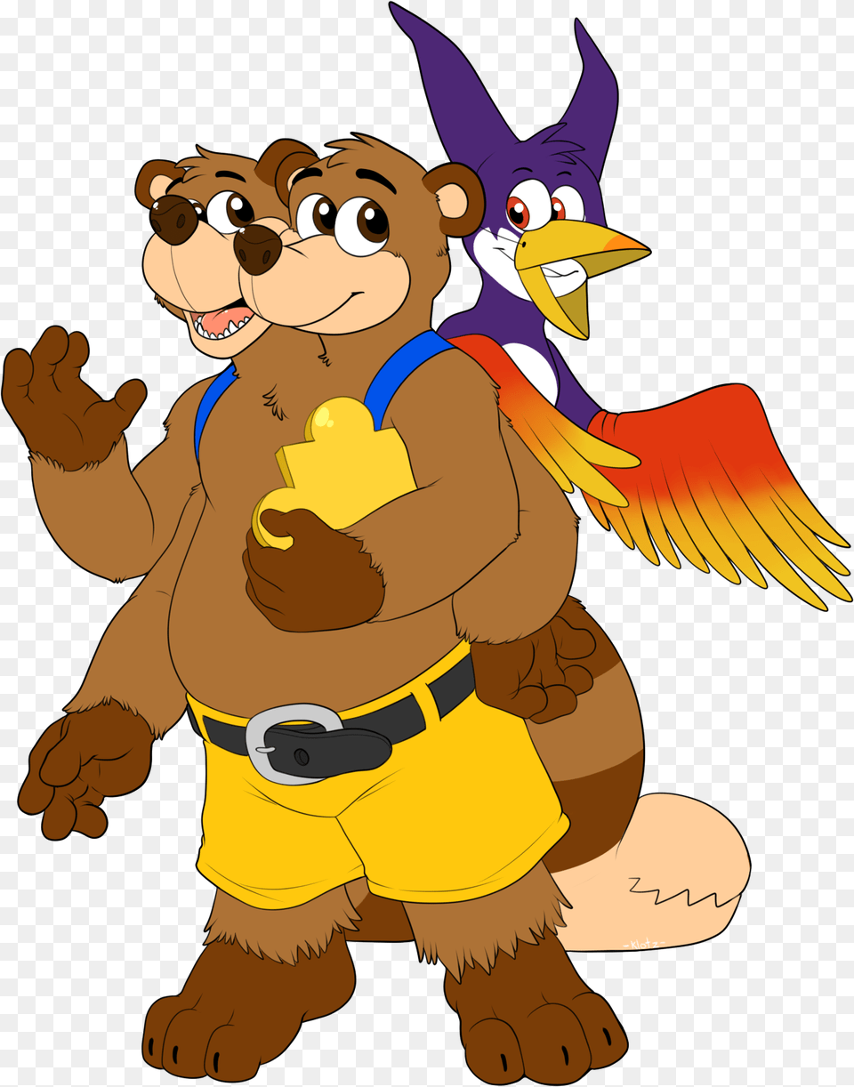 Banjo Kazooie Cartoon, Baby, Person, Face, Head Free Transparent Png