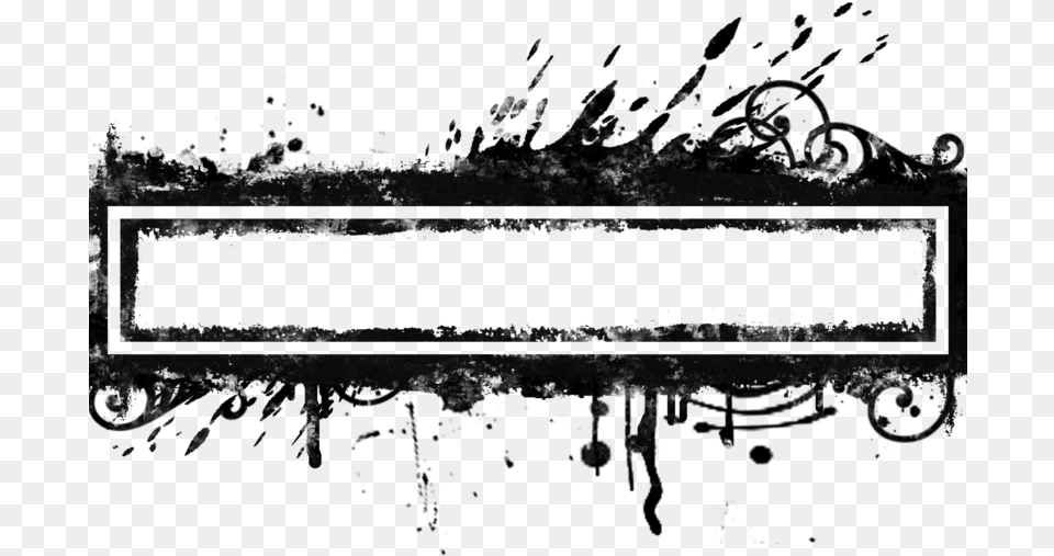 Transparent Banner Vector Black And White Grunge Banner Grunge Png Image