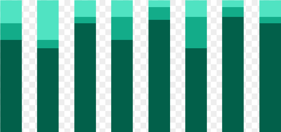 Transparent Bar Graph Parallel, Green Free Png Download