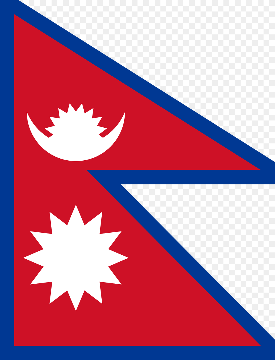 Transparent Barbados Flag Nepal Flag Gif, Triangle Png Image