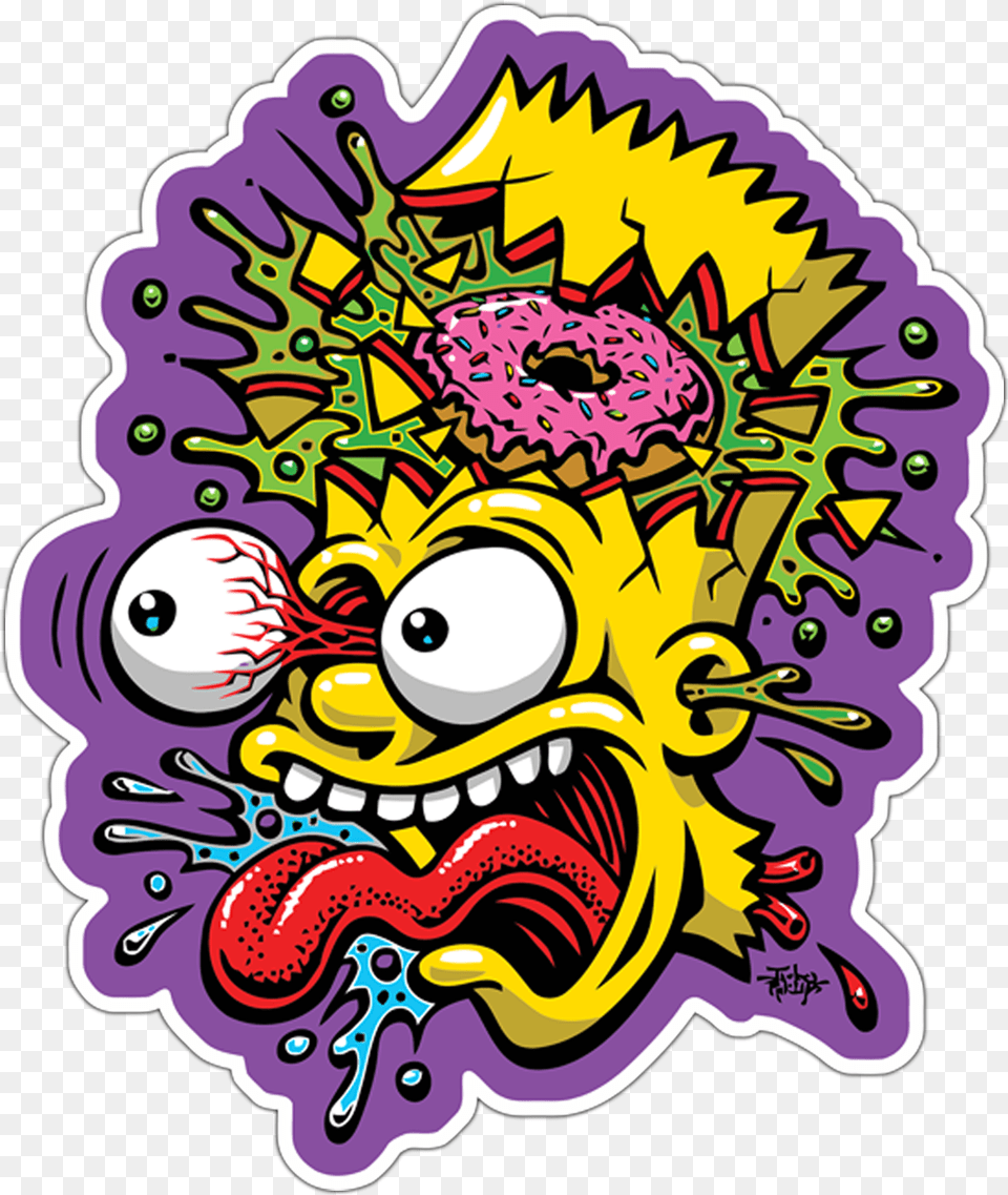 Transparent Bart Simpson Clipart Calcomanias De Los Simpson, Graphics, Art, Drawing, Doodle Free Png