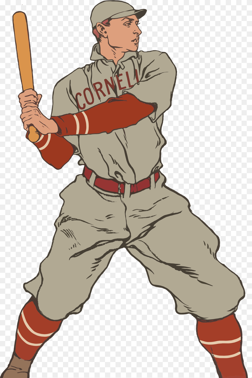 Transparent Baseball Background Vintage Baseball Player Clipart, Athlete, Team, Sport, Person Free Png Download