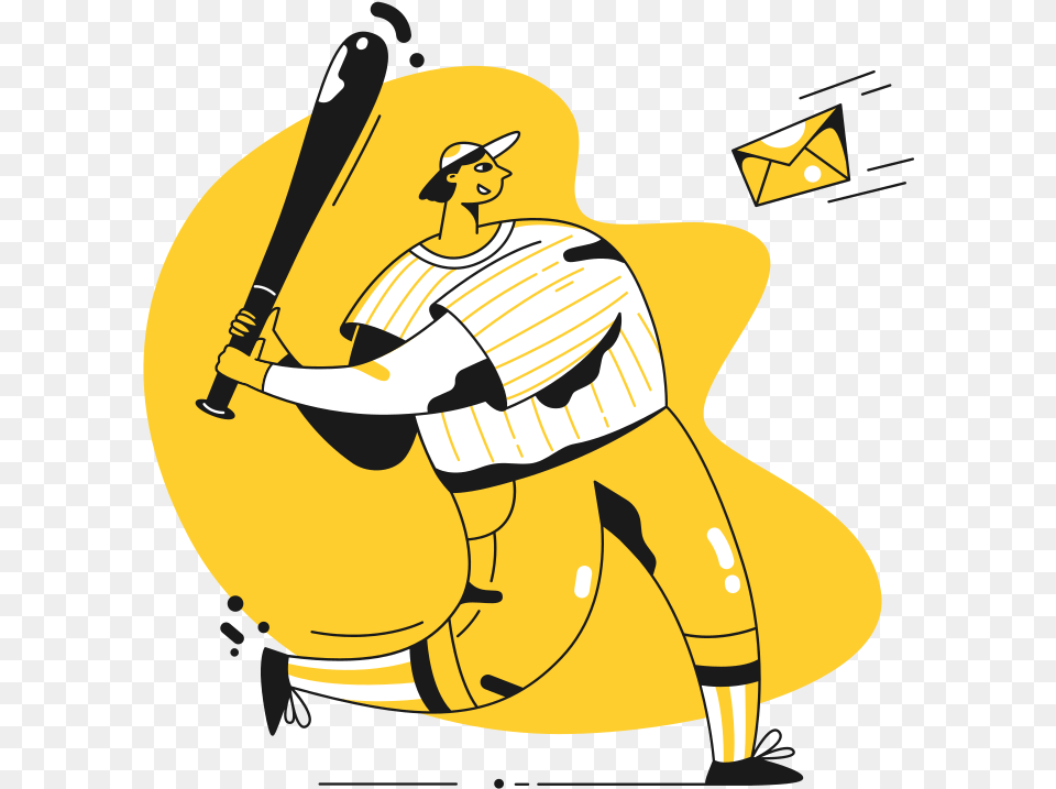 Baseball Bat Clip Art Unsubscribe Illustration, People, Team, Person, Sport Free Transparent Png