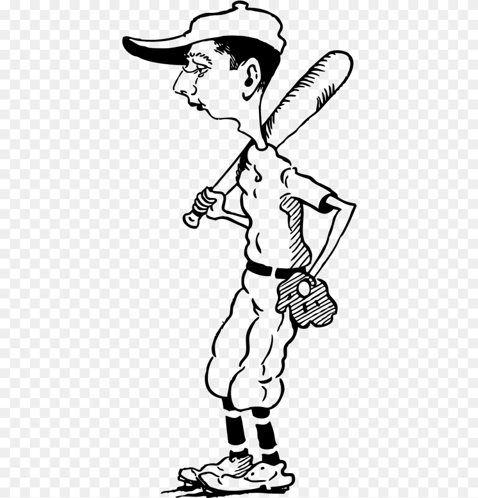 Transparent Baseball Diamond Clipart Black And White Clip Art Baseball Woman Black And White, Gray Free Png Download